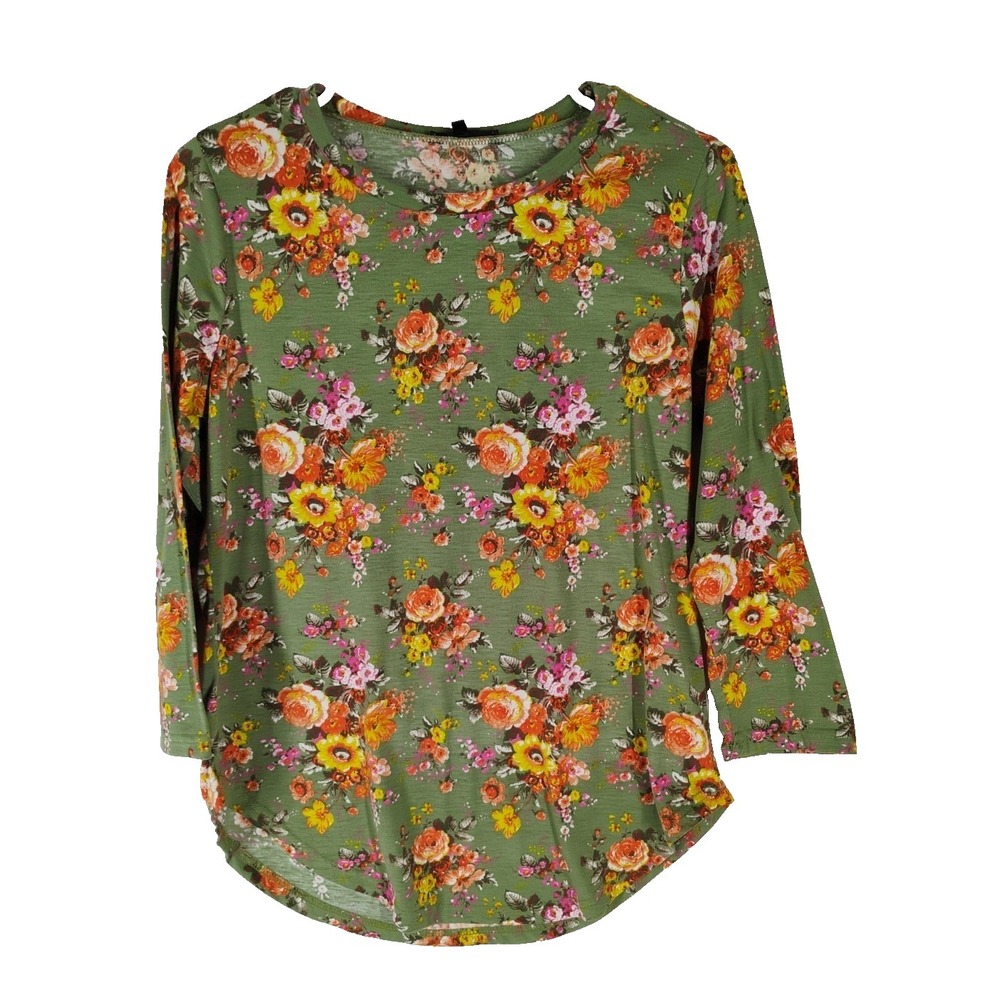 Roly Poly Womens M‎ Medium Long Sleeved Floral Shirt Top Shabby Chic
